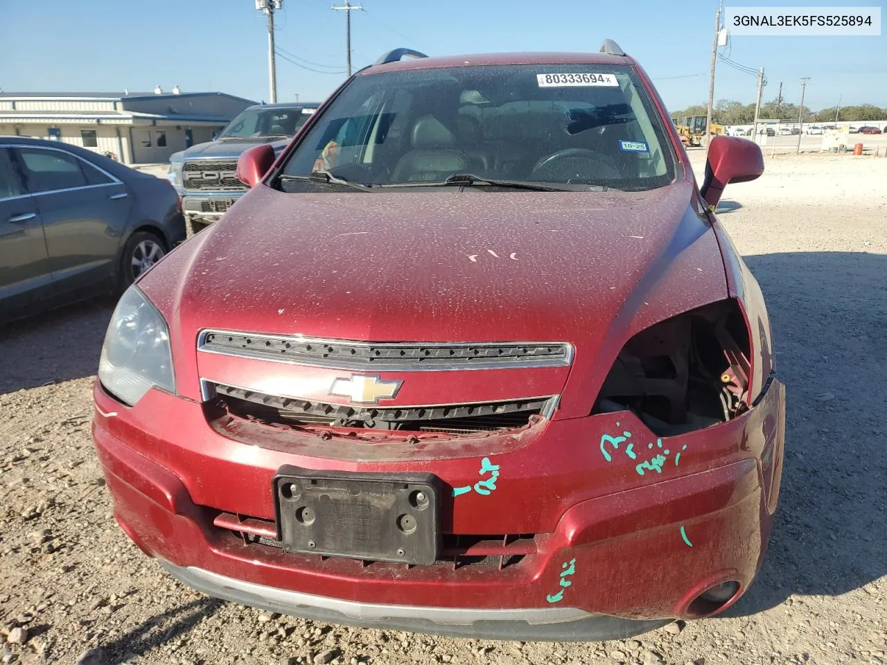 2015 Chevrolet Captiva Lt VIN: 3GNAL3EK5FS525894 Lot: 80333694