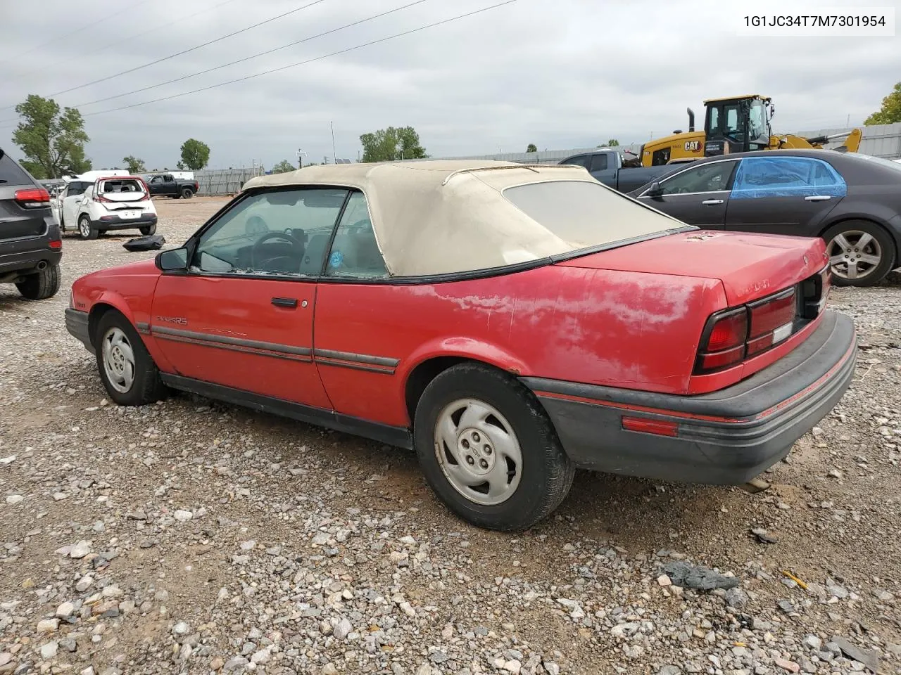 1991 Chevrolet Cavalier Rs VIN: 1G1JC34T7M7301954 Lot: 72634534