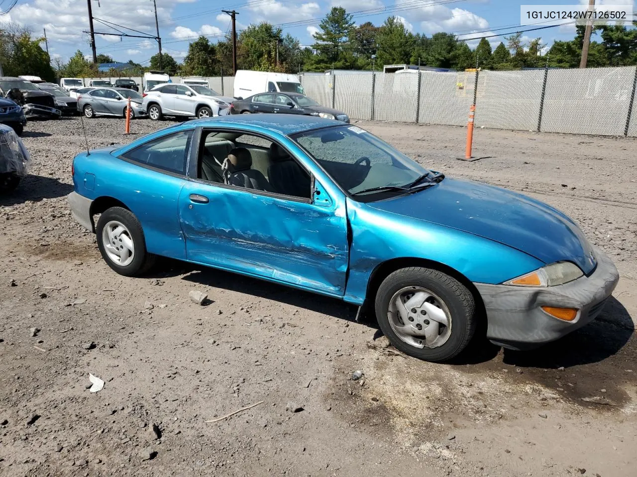 1998 Chevrolet Cavalier Base VIN: 1G1JC1242W7126502 Lot: 72183844