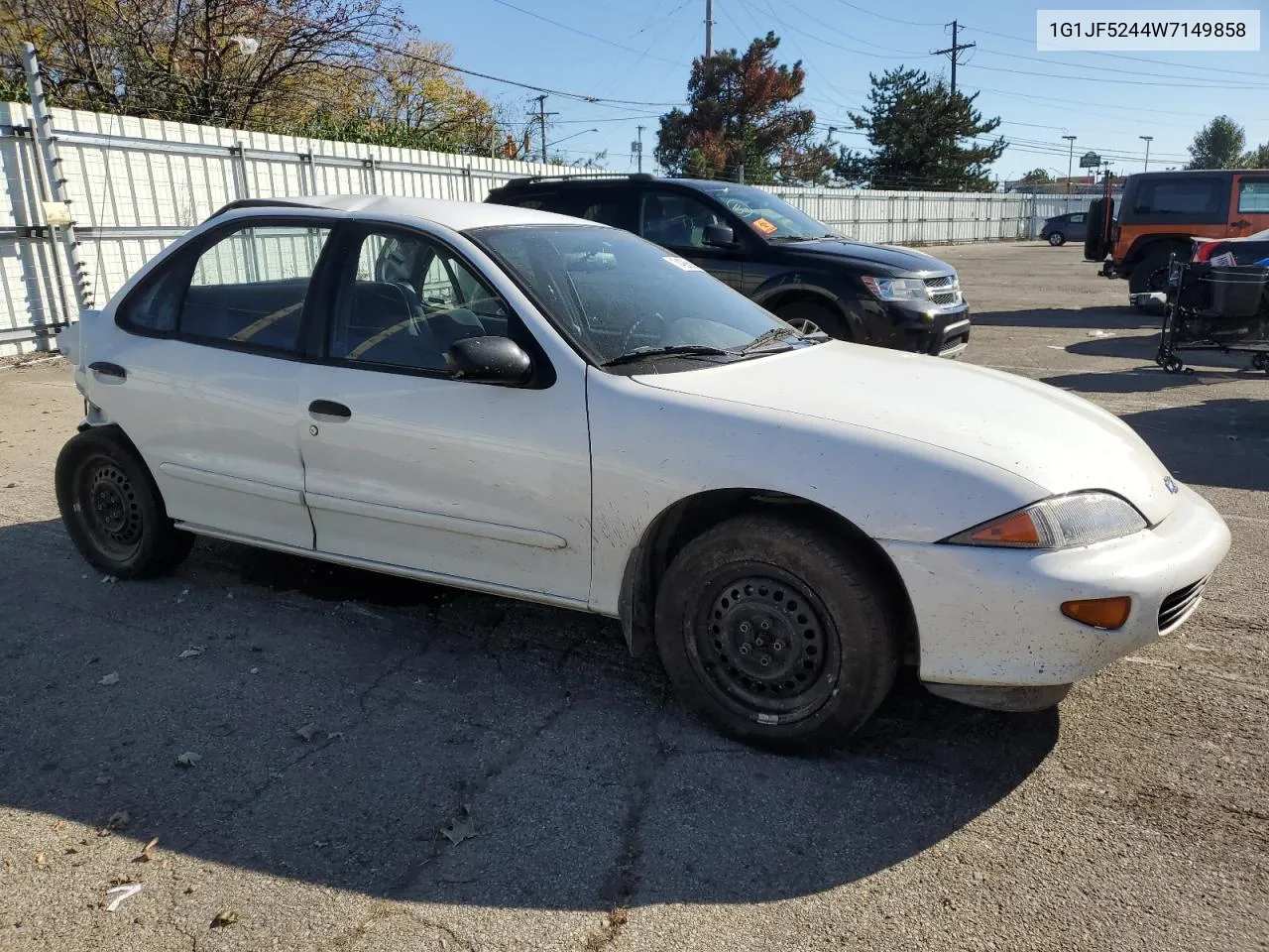 1998 Chevrolet Cavalier Ls VIN: 1G1JF5244W7149858 Lot: 74936184