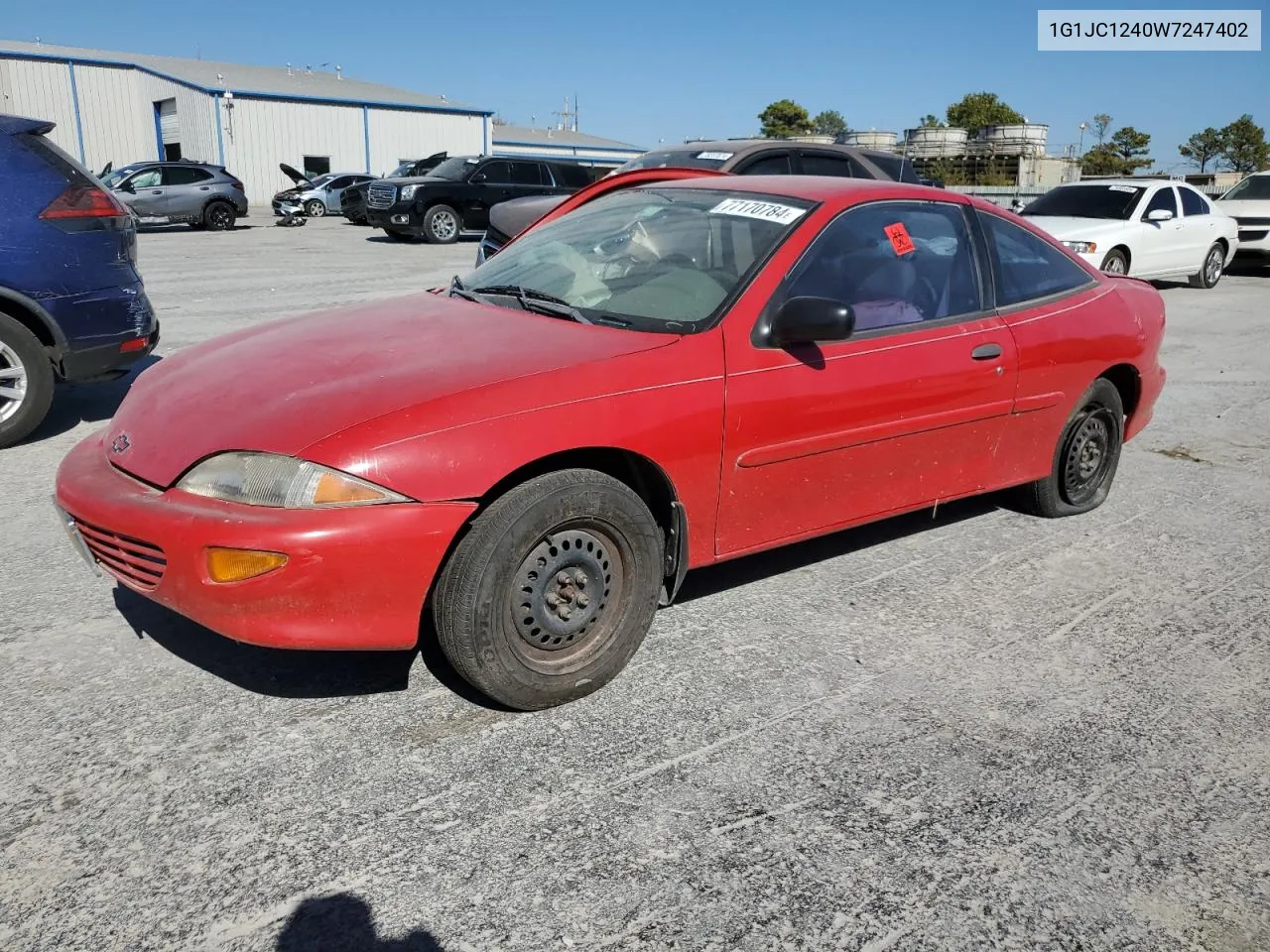 1998 Chevrolet Cavalier Base VIN: 1G1JC1240W7247402 Lot: 77170784