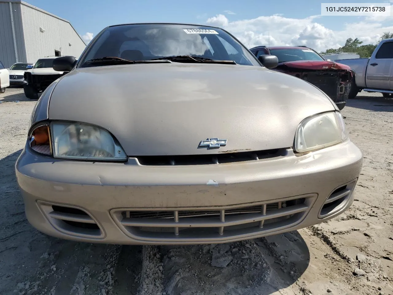 2000 Chevrolet Cavalier VIN: 1G1JC5242Y7215738 Lot: 67886564