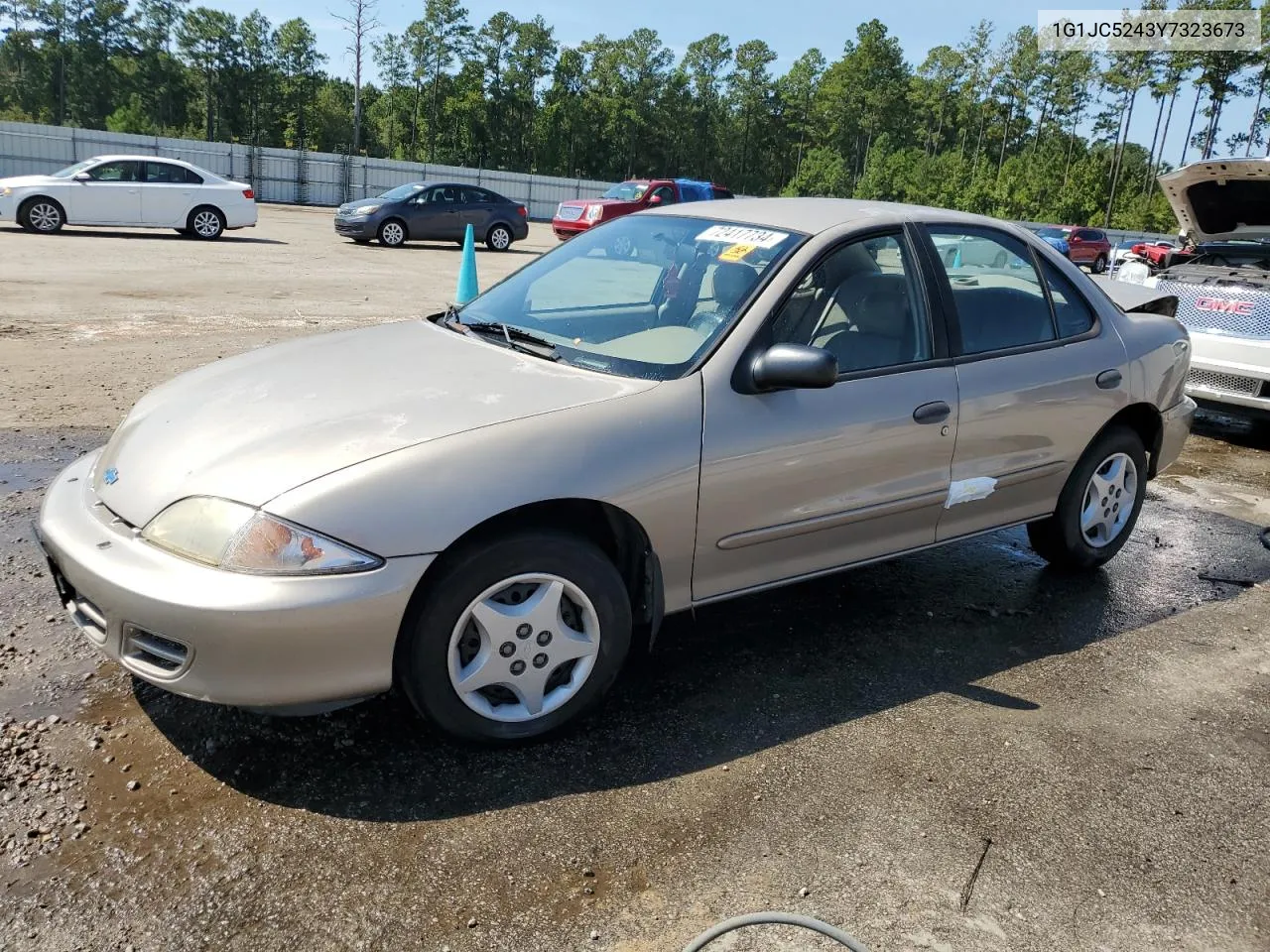 2000 Chevrolet Cavalier VIN: 1G1JC5243Y7323673 Lot: 72417734