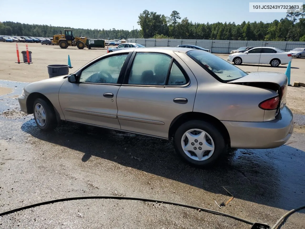 2000 Chevrolet Cavalier VIN: 1G1JC5243Y7323673 Lot: 72417734