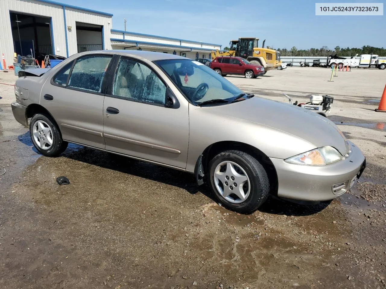 2000 Chevrolet Cavalier VIN: 1G1JC5243Y7323673 Lot: 72417734