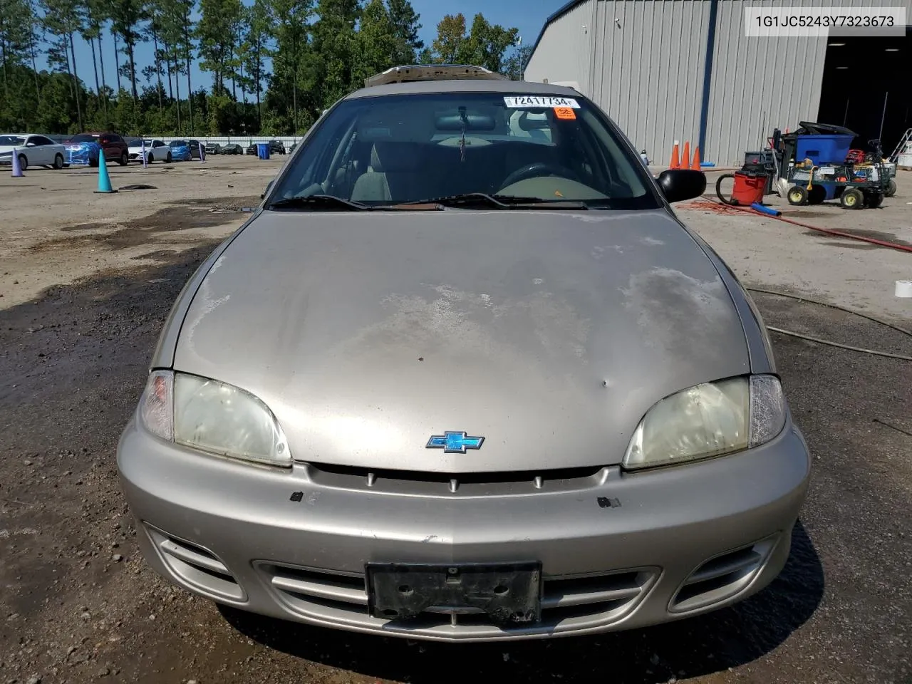 2000 Chevrolet Cavalier VIN: 1G1JC5243Y7323673 Lot: 72417734