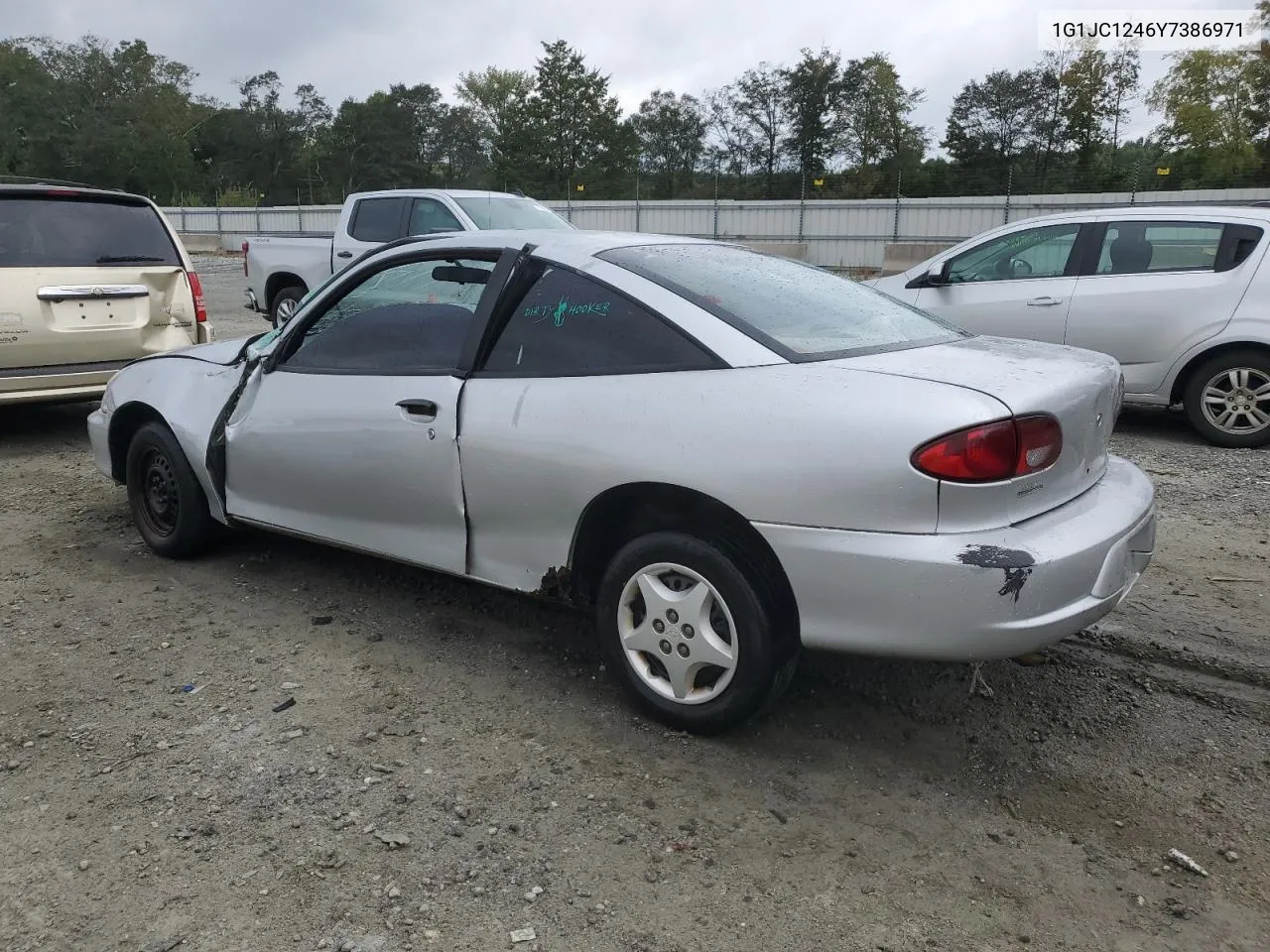 2000 Chevrolet Cavalier VIN: 1G1JC1246Y7386971 Lot: 72558644