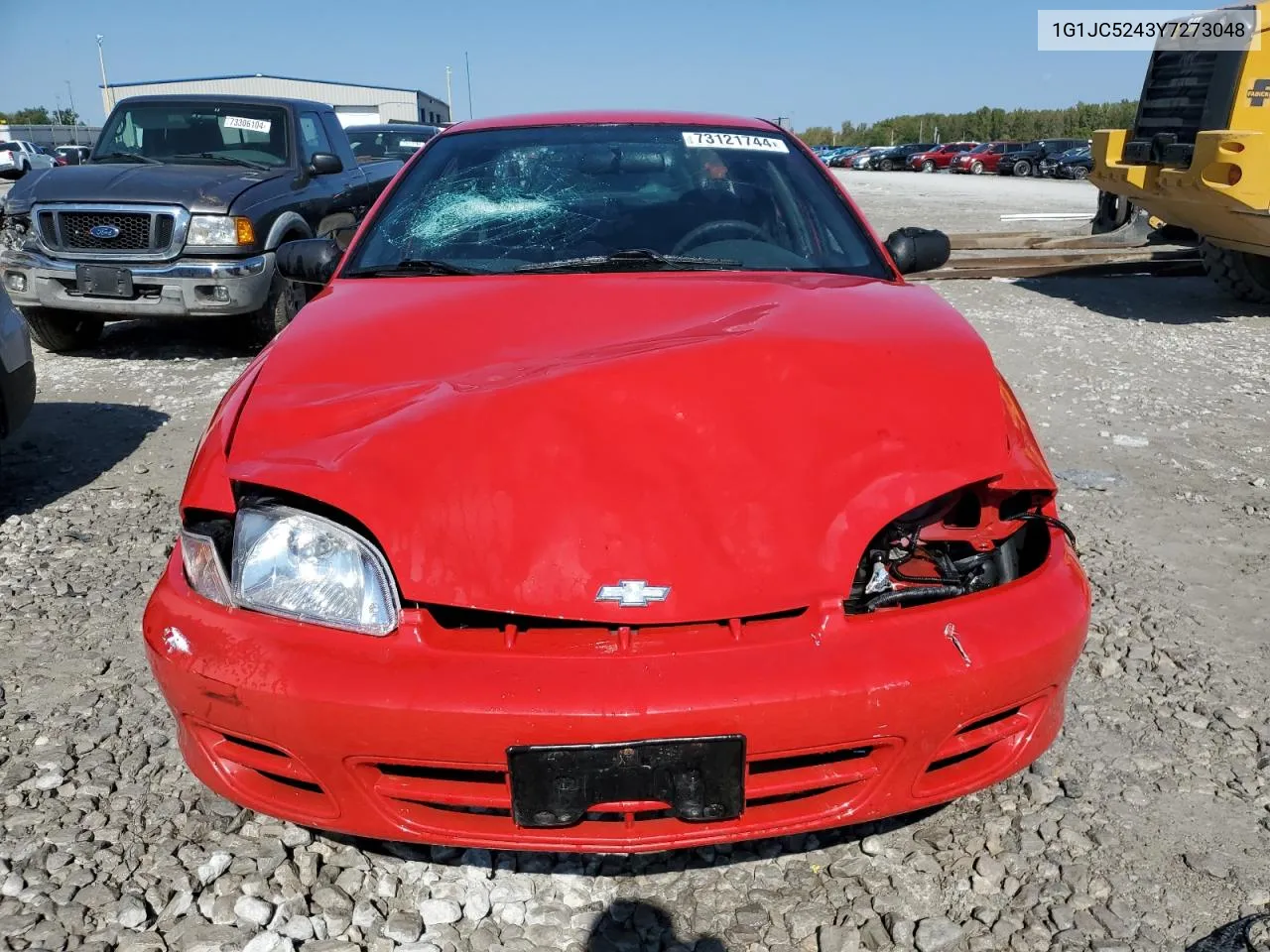 2000 Chevrolet Cavalier VIN: 1G1JC5243Y7273048 Lot: 73121744