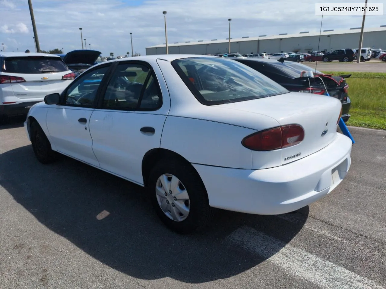 2000 Chevrolet Cavalier VIN: 1G1JC5248Y7151625 Lot: 74540974