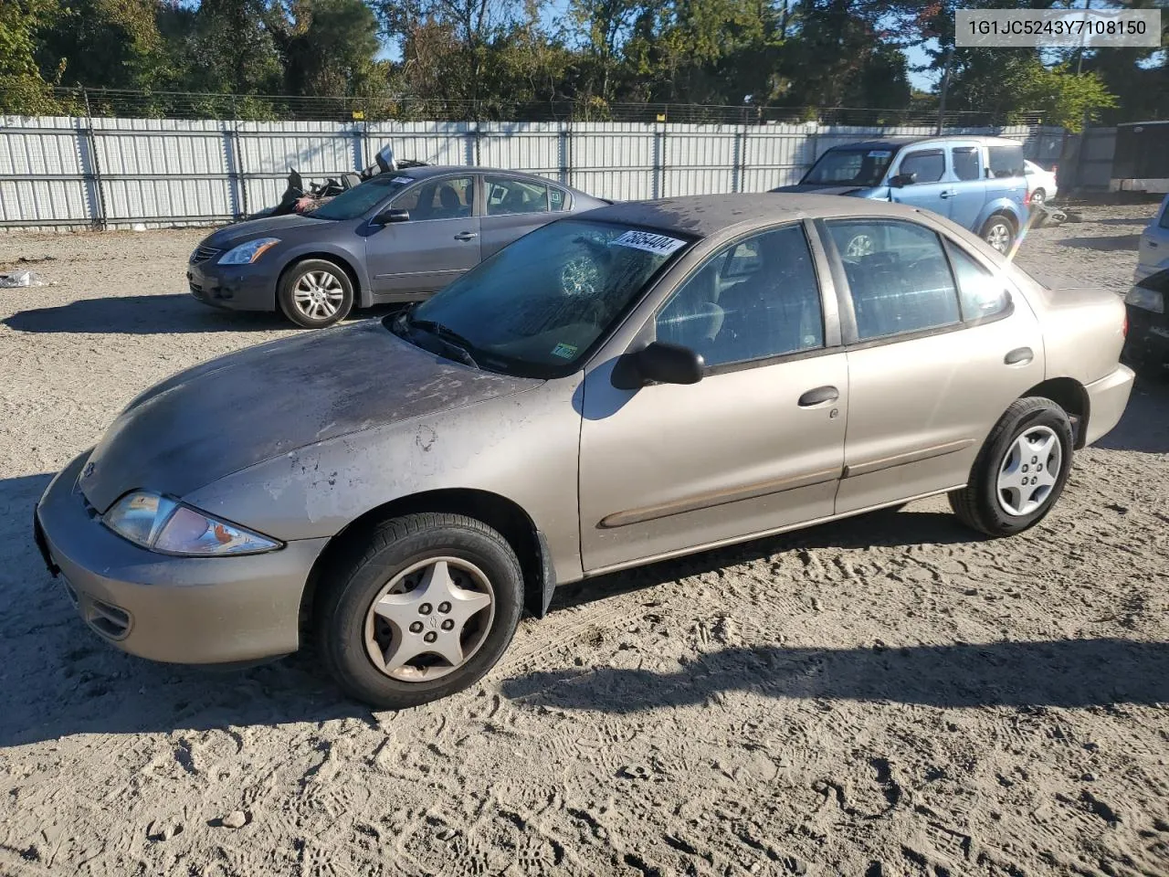 2000 Chevrolet Cavalier VIN: 1G1JC5243Y7108150 Lot: 75054404