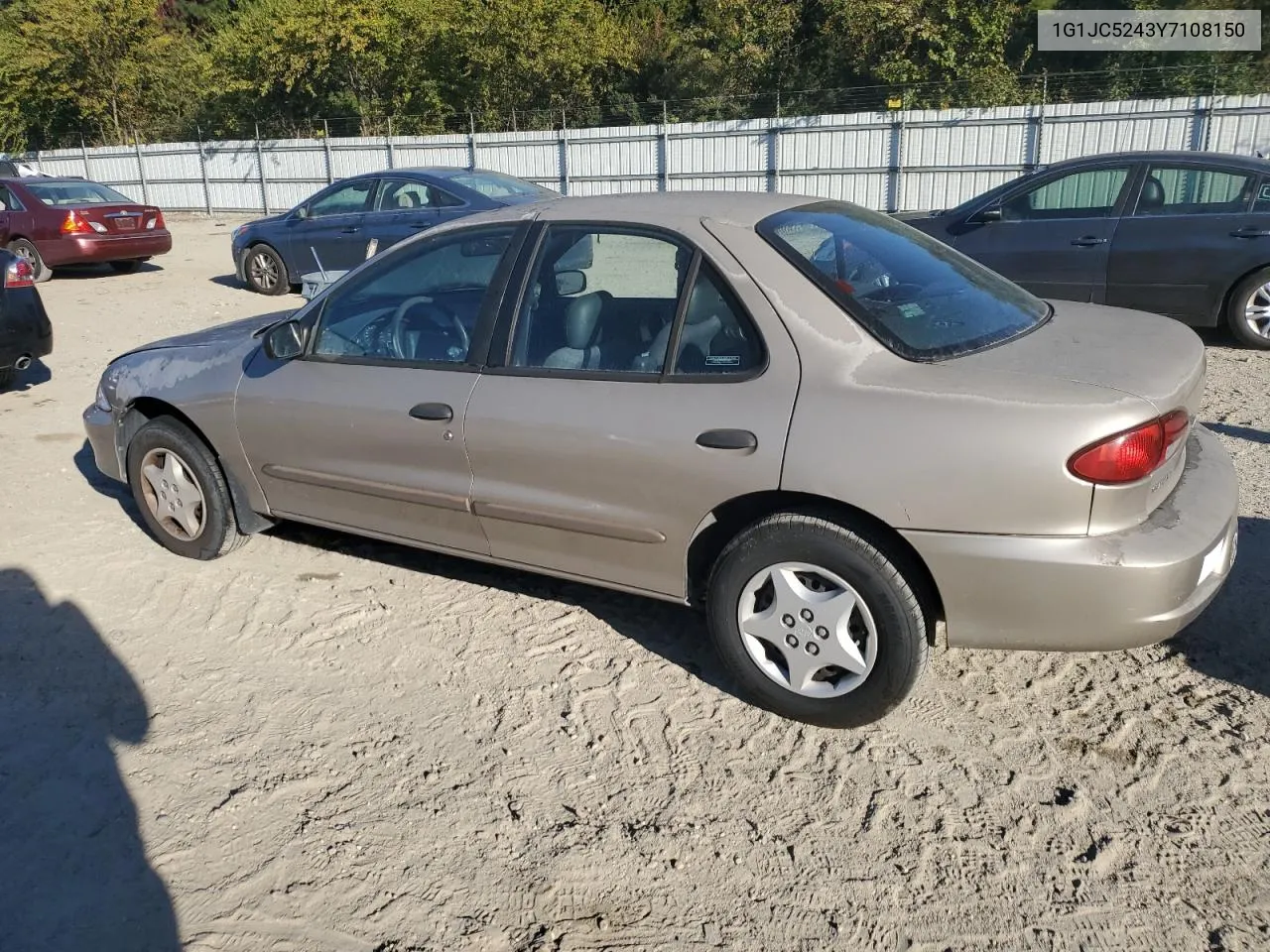 2000 Chevrolet Cavalier VIN: 1G1JC5243Y7108150 Lot: 75054404