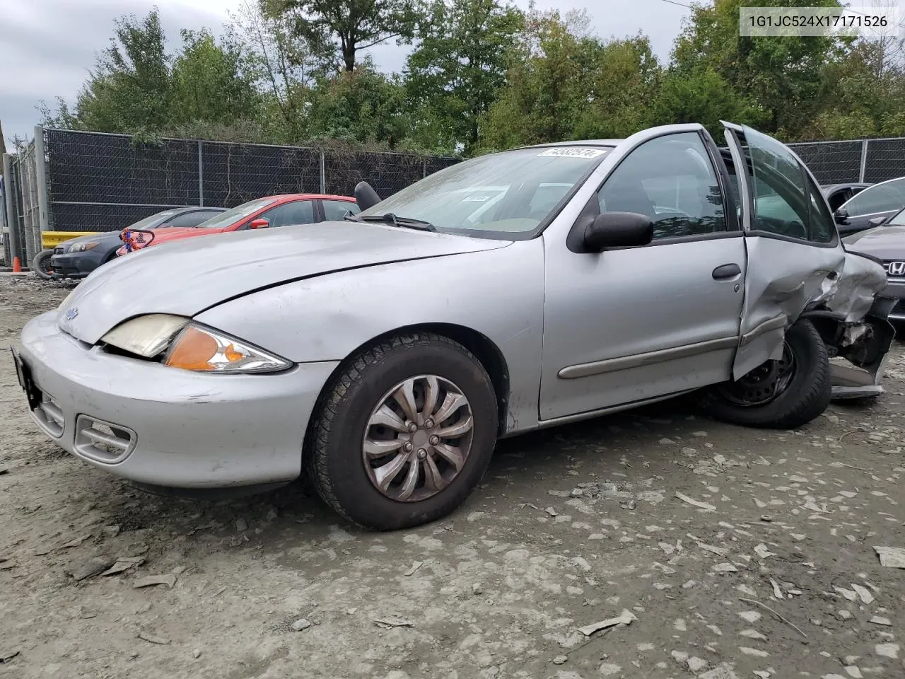 2001 Chevrolet Cavalier Base VIN: 1G1JC524X17171526 Lot: 74582574