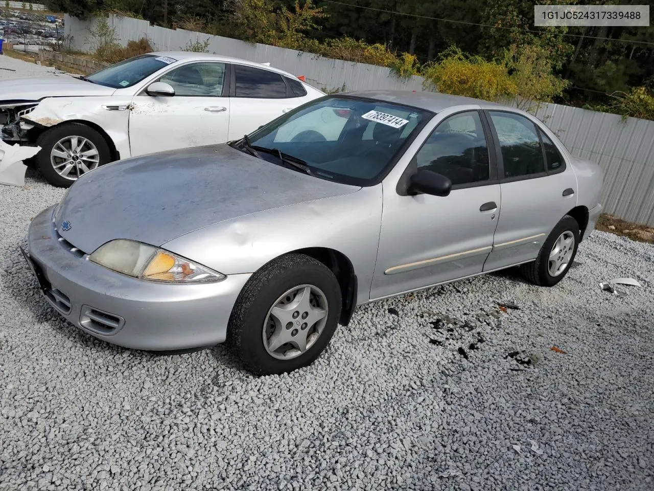 2001 Chevrolet Cavalier Base VIN: 1G1JC524317339488 Lot: 78397414