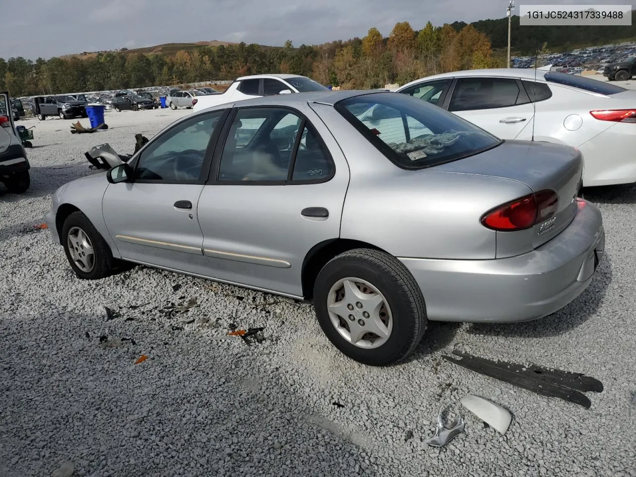 2001 Chevrolet Cavalier Base VIN: 1G1JC524317339488 Lot: 78397414