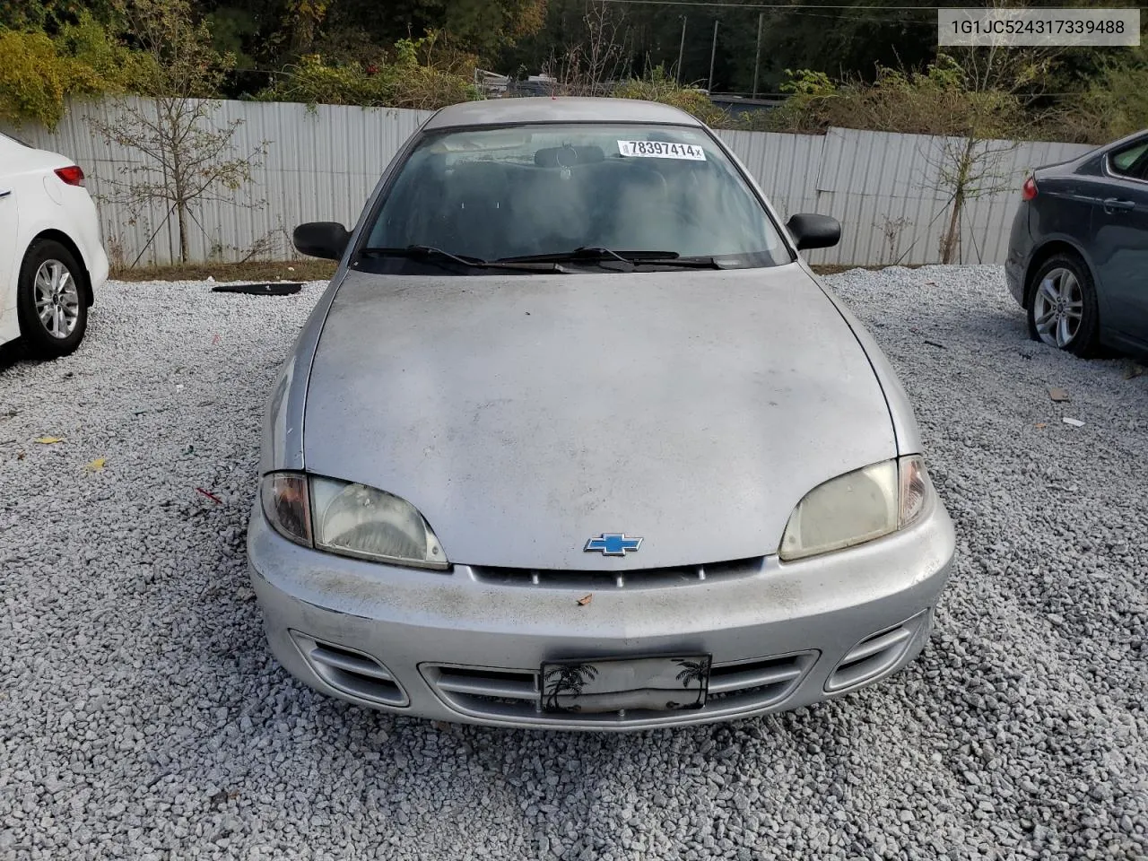 2001 Chevrolet Cavalier Base VIN: 1G1JC524317339488 Lot: 78397414