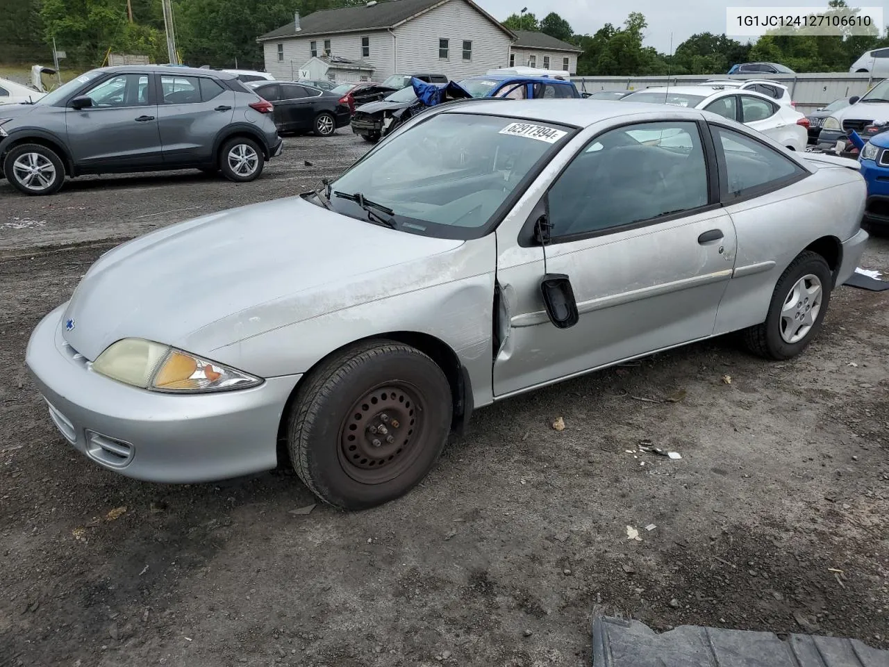 2002 Chevrolet Cavalier VIN: 1G1JC124127106610 Lot: 62917994