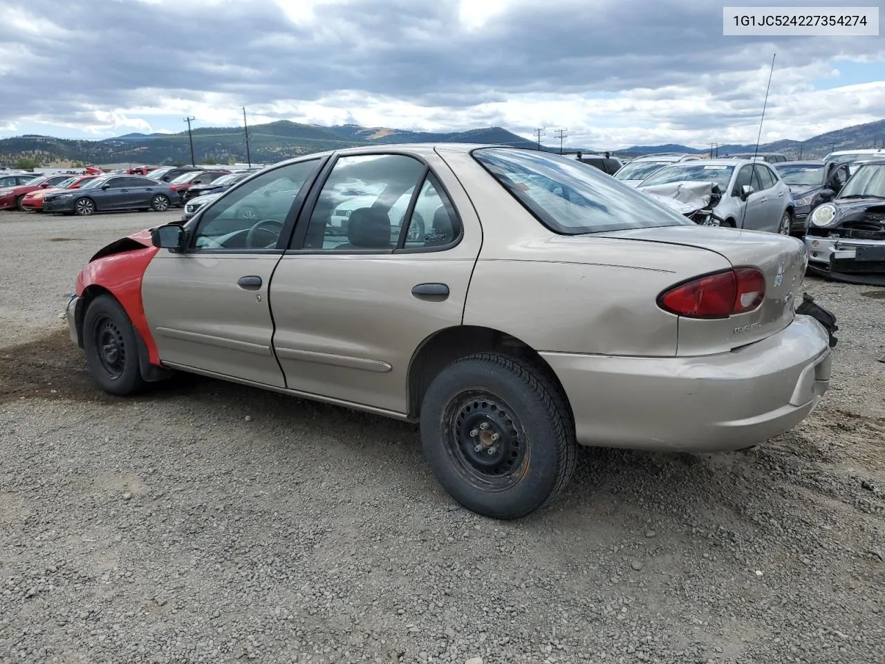 2002 Chevrolet Cavalier Base VIN: 1G1JC524227354274 Lot: 68887984