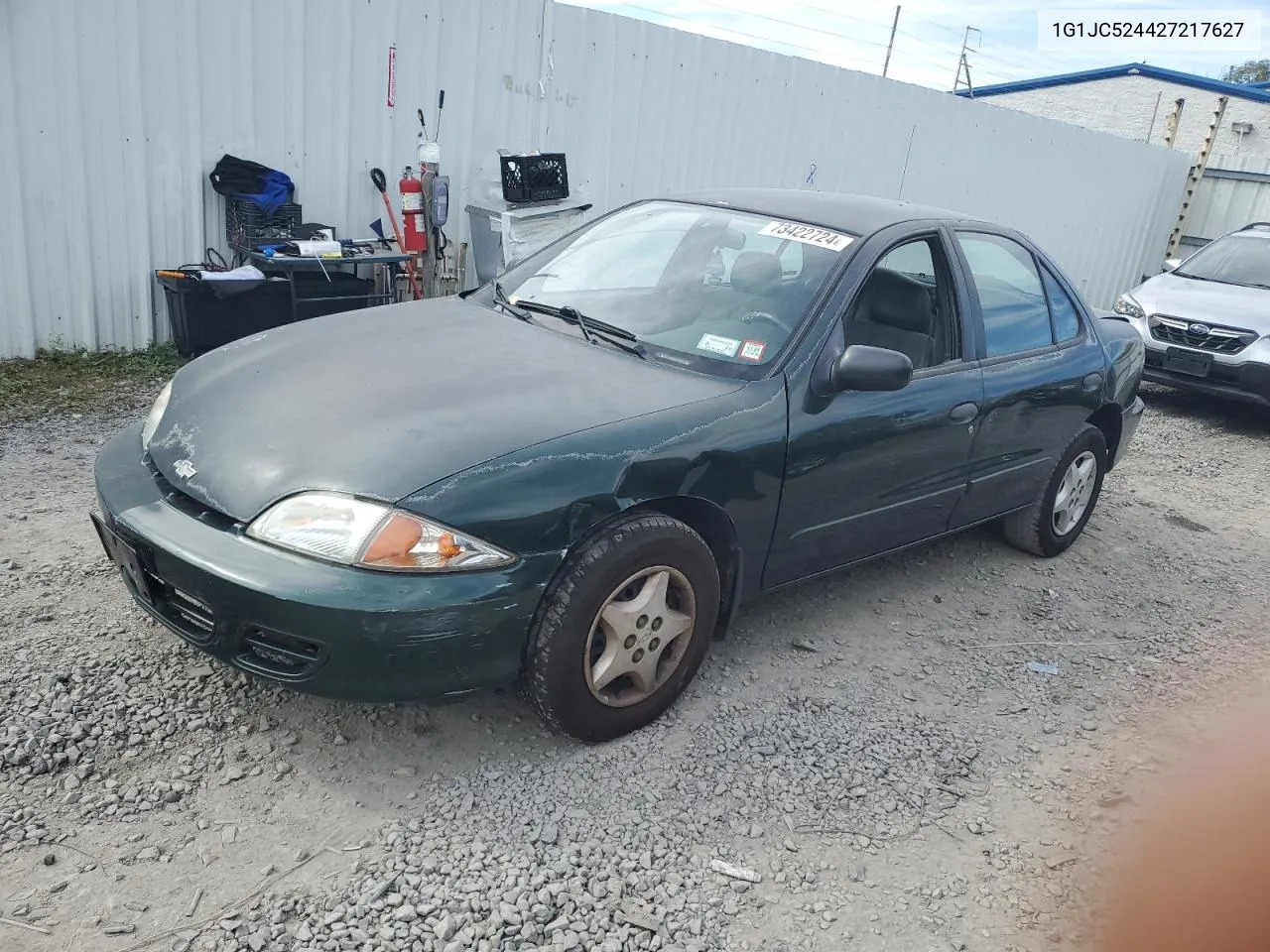 1G1JC524427217627 2002 Chevrolet Cavalier Base