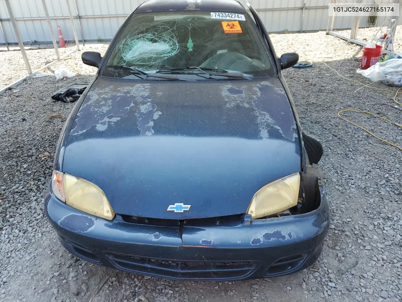 2002 Chevrolet Cavalier Base VIN: 1G1JC524627165174 Lot: 74334274