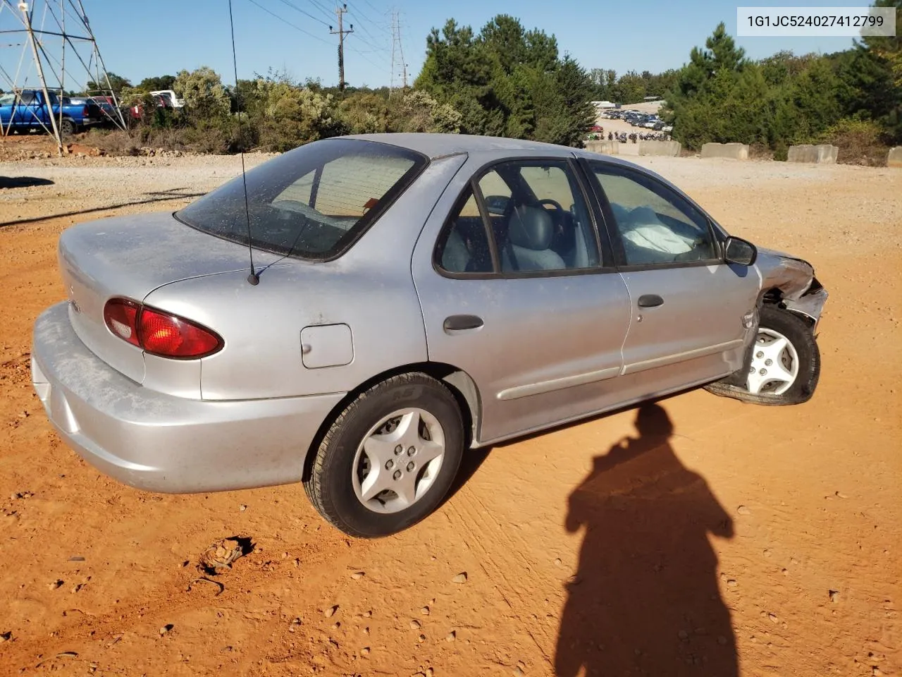 2002 Chevrolet Cavalier Base VIN: 1G1JC524027412799 Lot: 75529484