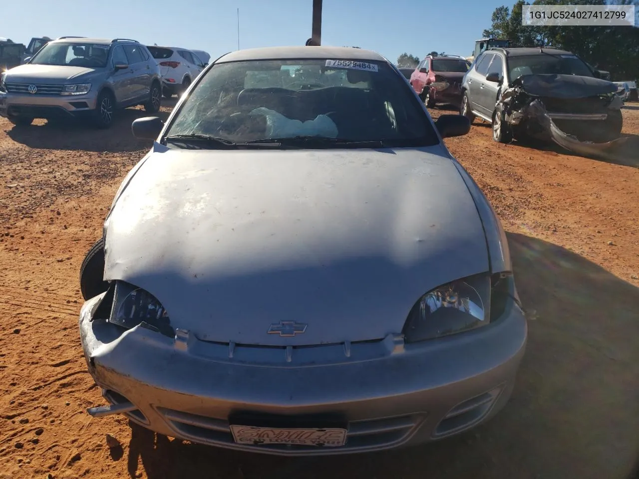 2002 Chevrolet Cavalier Base VIN: 1G1JC524027412799 Lot: 75529484