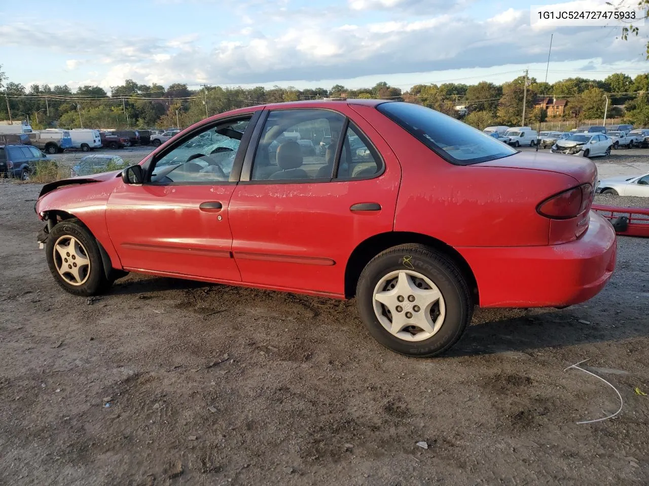 2002 Chevrolet Cavalier Base VIN: 1G1JC524727475933 Lot: 76266244