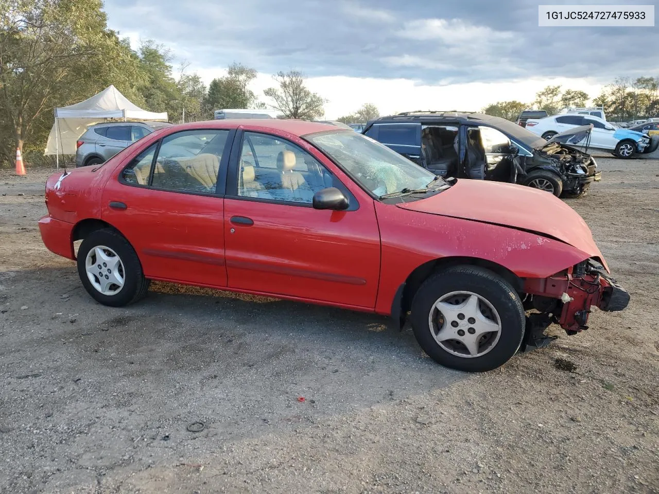 2002 Chevrolet Cavalier Base VIN: 1G1JC524727475933 Lot: 76266244