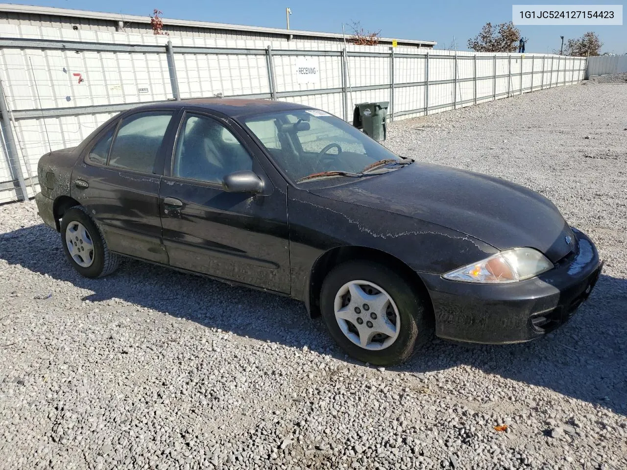 2002 Chevrolet Cavalier Base VIN: 1G1JC524127154423 Lot: 77150874