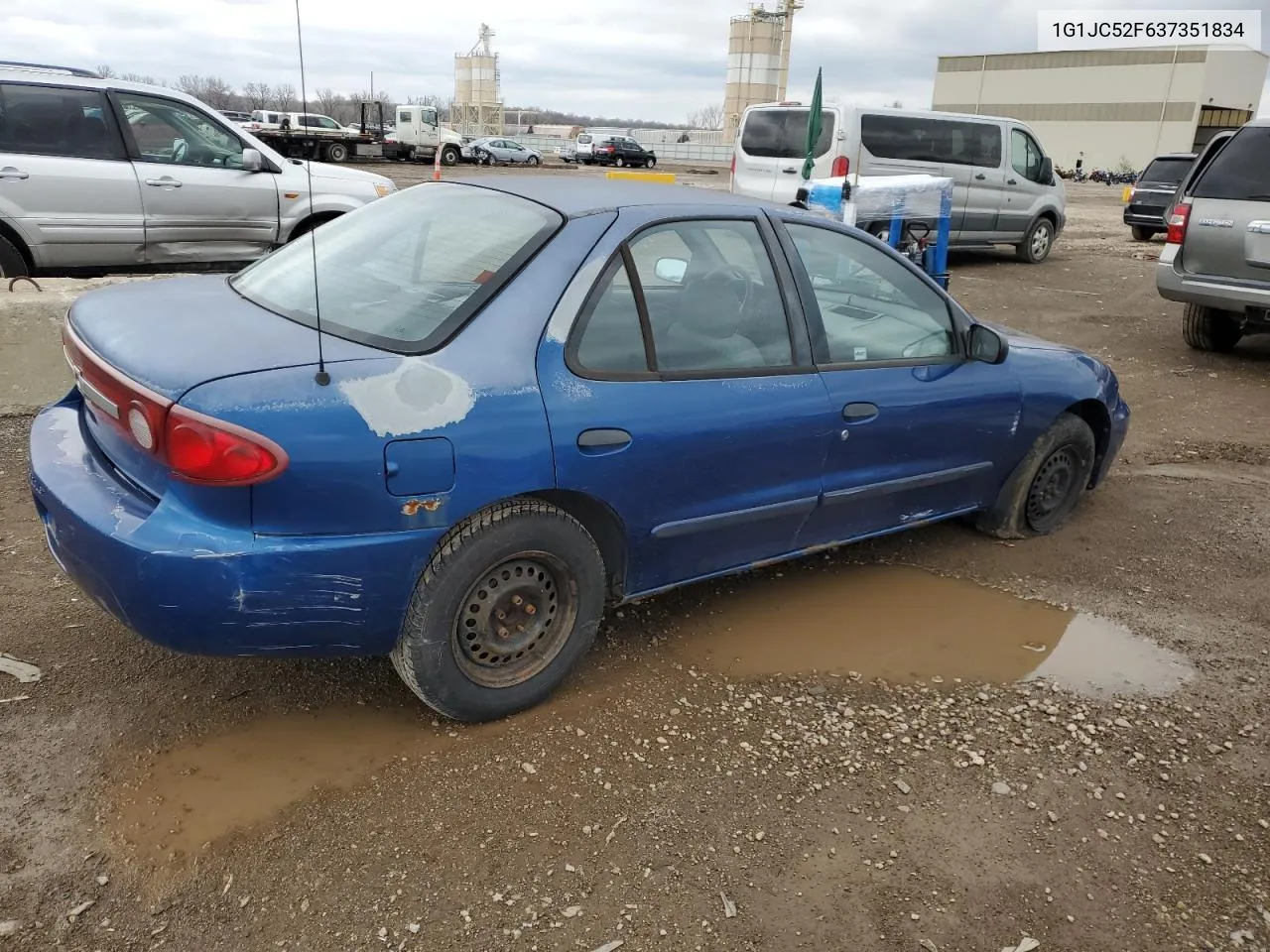 2003 Chevrolet Cavalier VIN: 1G1JC52F637351834 Lot: 48330164