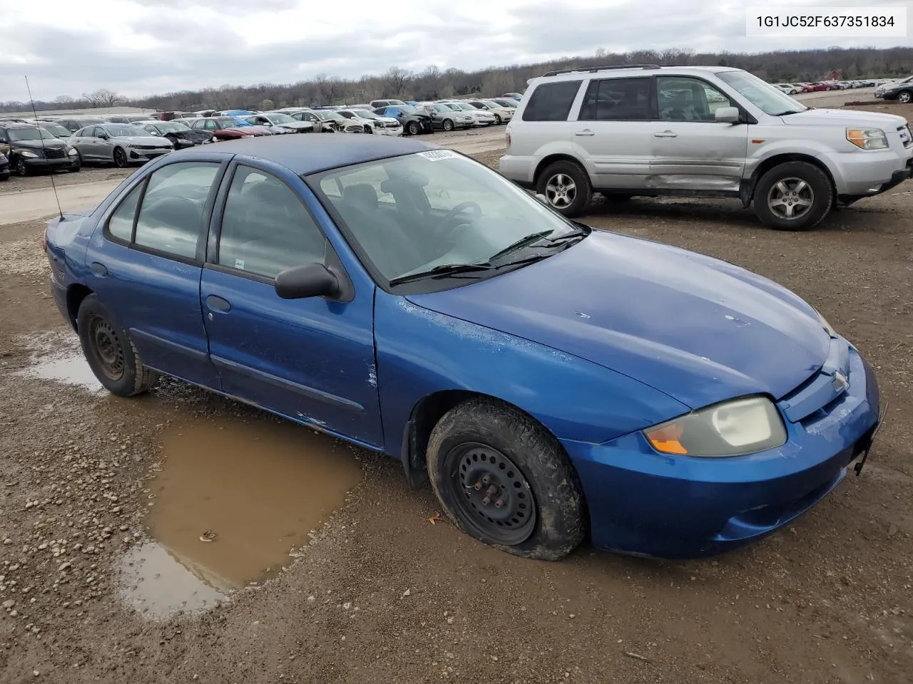 2003 Chevrolet Cavalier VIN: 1G1JC52F637351834 Lot: 48330164