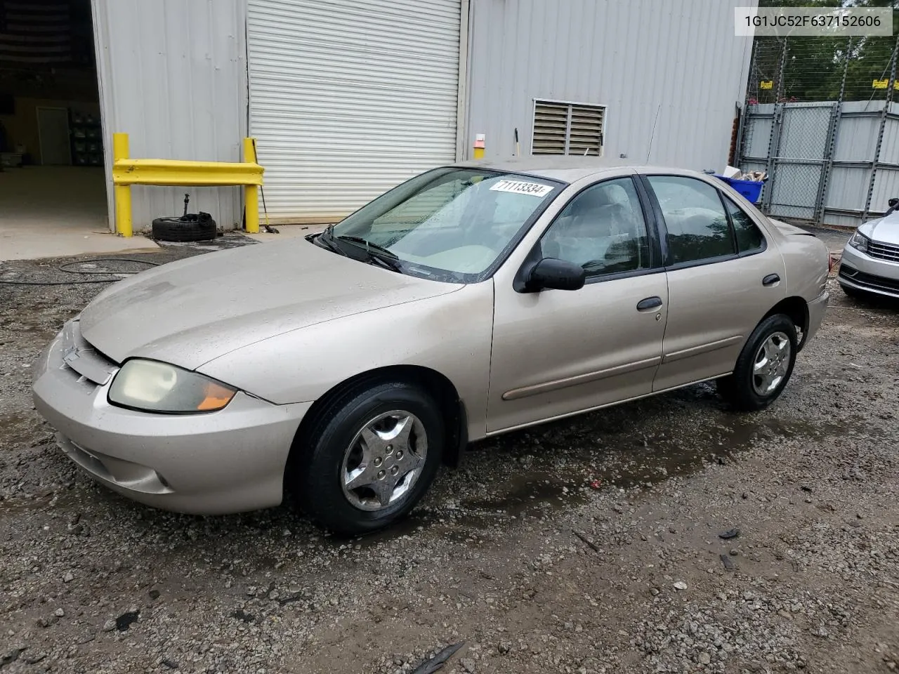 2003 Chevrolet Cavalier VIN: 1G1JC52F637152606 Lot: 71113334