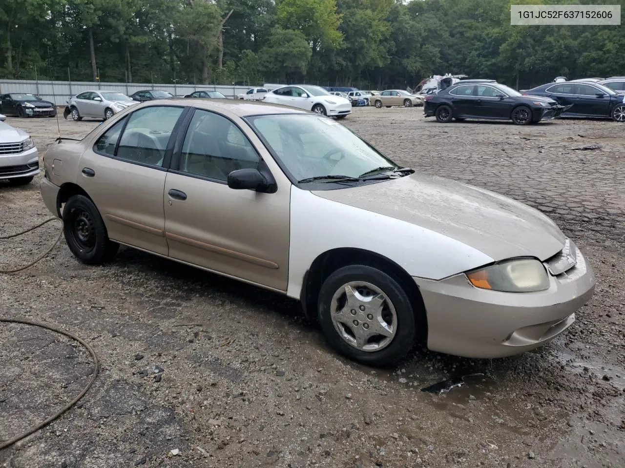 2003 Chevrolet Cavalier VIN: 1G1JC52F637152606 Lot: 71113334