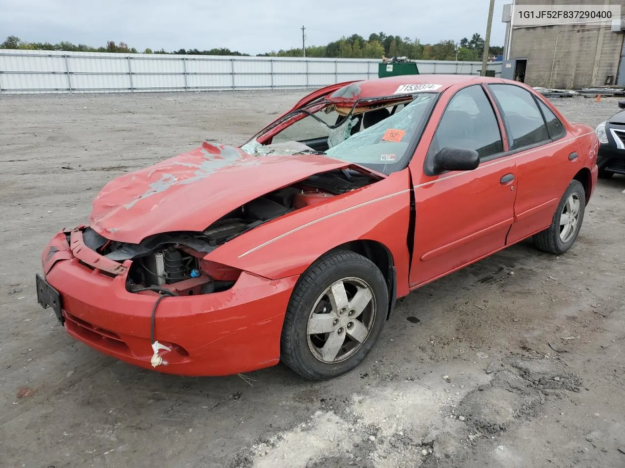 2003 Chevrolet Cavalier Ls VIN: 1G1JF52F837290400 Lot: 71530374