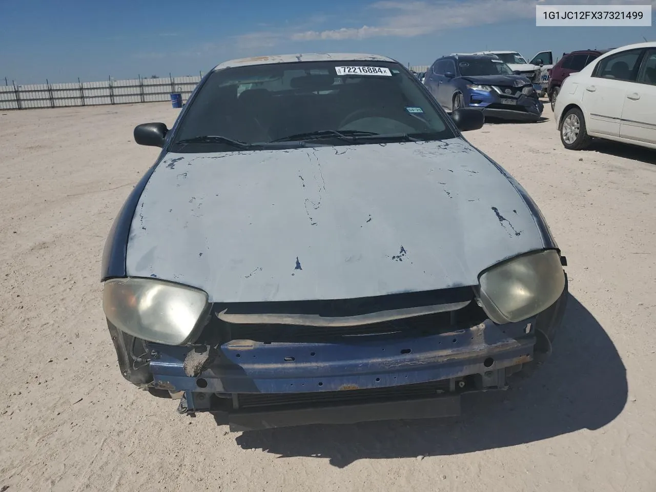 2003 Chevrolet Cavalier VIN: 1G1JC12FX37321499 Lot: 72216884