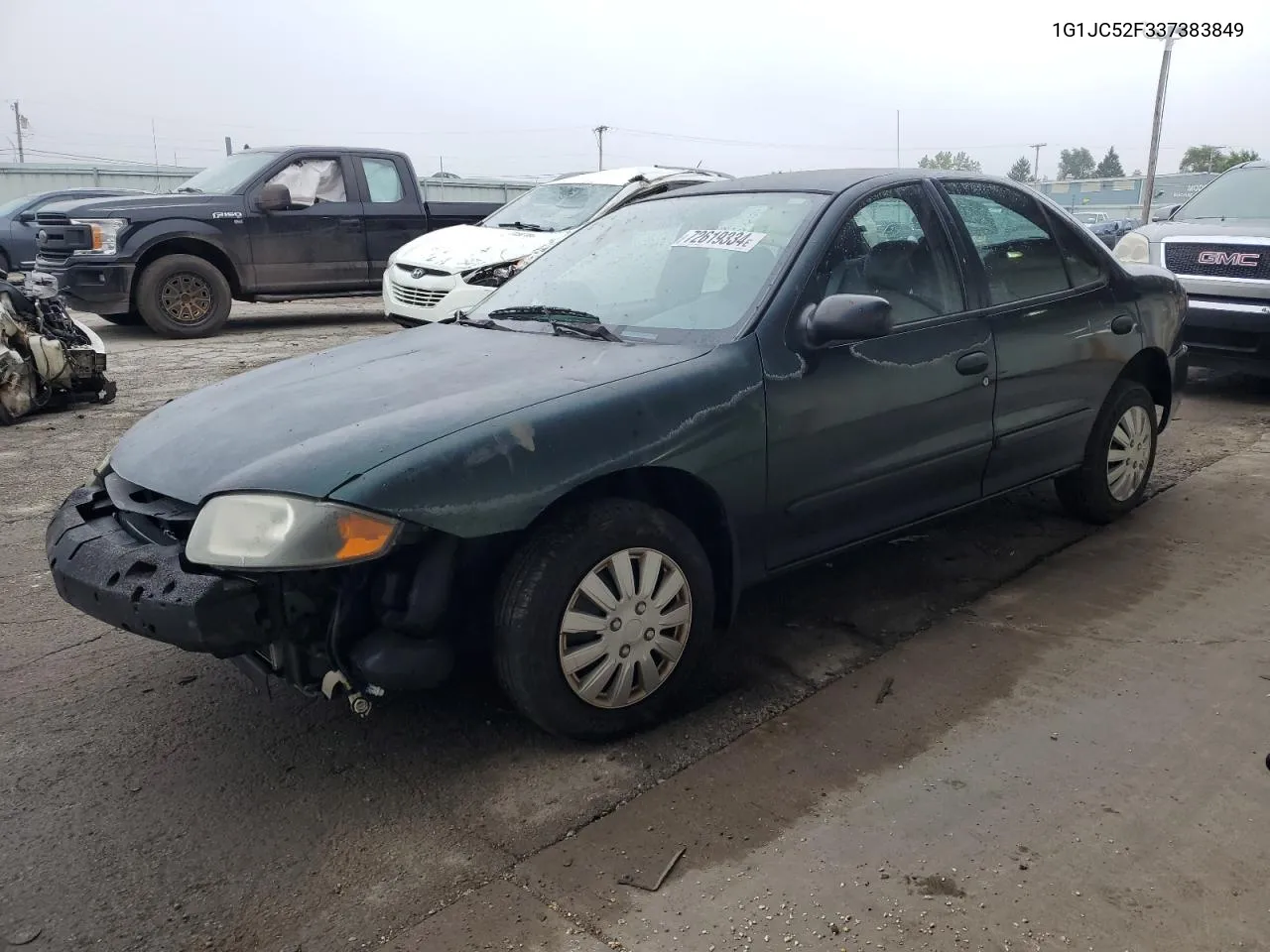 2003 Chevrolet Cavalier VIN: 1G1JC52F337383849 Lot: 72619334