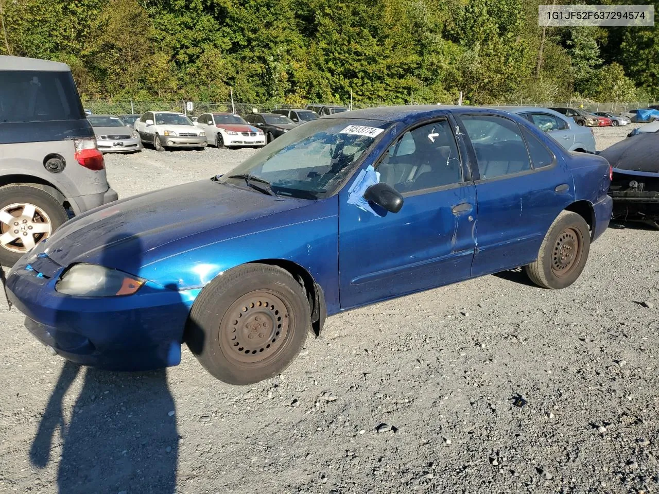 2003 Chevrolet Cavalier Ls VIN: 1G1JF52F637294574 Lot: 74513774