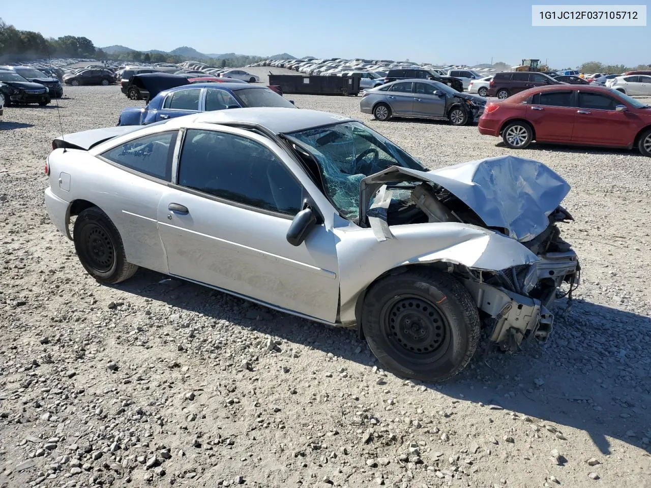 2003 Chevrolet Cavalier VIN: 1G1JC12F037105712 Lot: 75548184