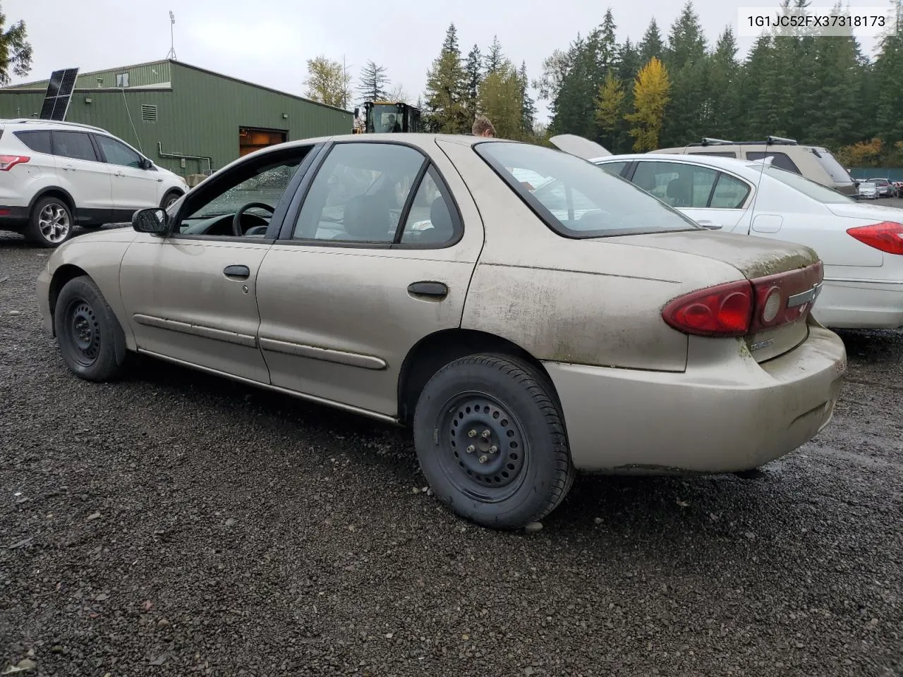 2003 Chevrolet Cavalier VIN: 1G1JC52FX37318173 Lot: 75631434