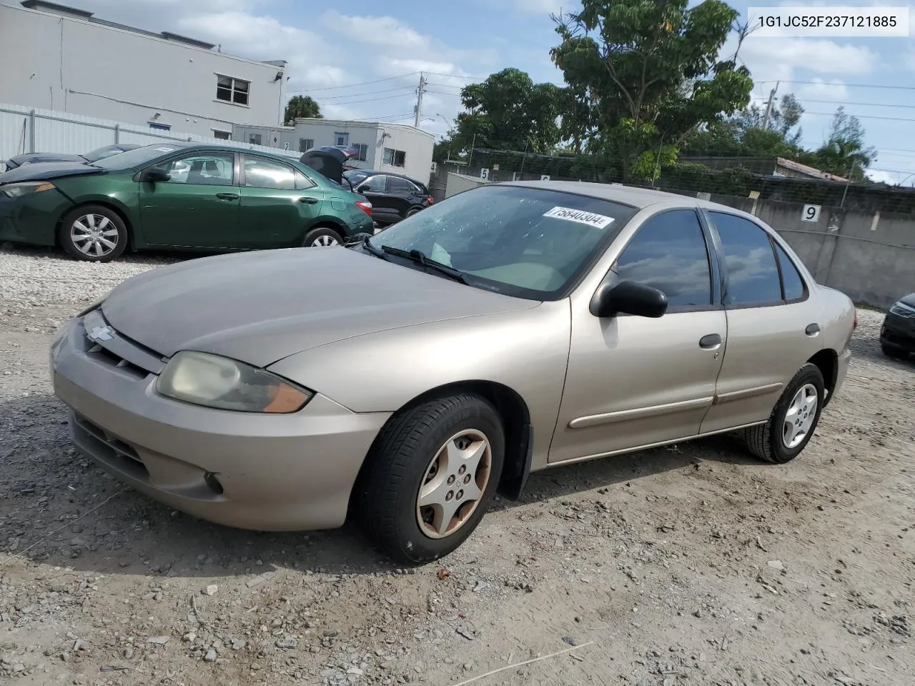 2003 Chevrolet Cavalier VIN: 1G1JC52F237121885 Lot: 75840304