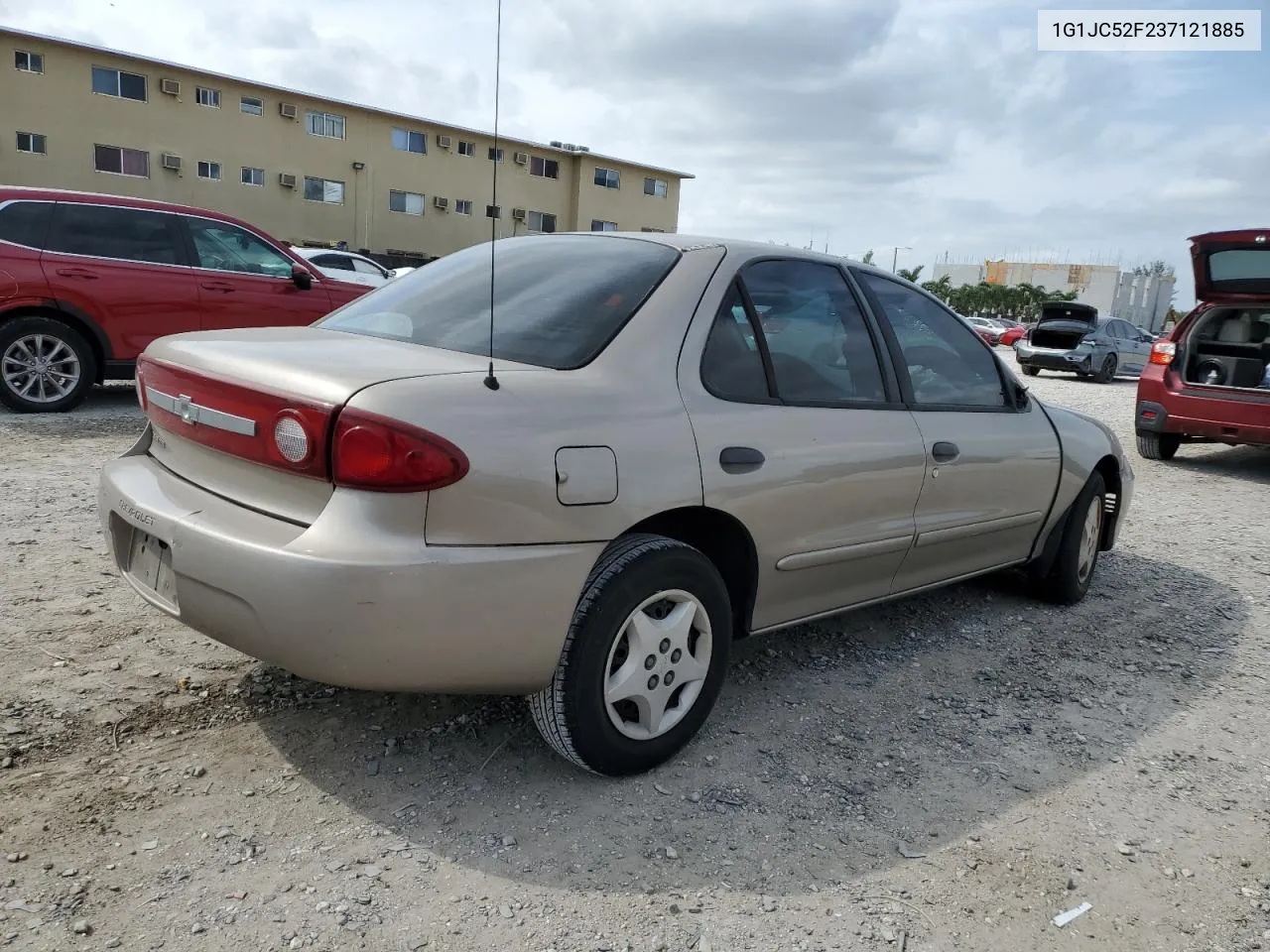 2003 Chevrolet Cavalier VIN: 1G1JC52F237121885 Lot: 75840304