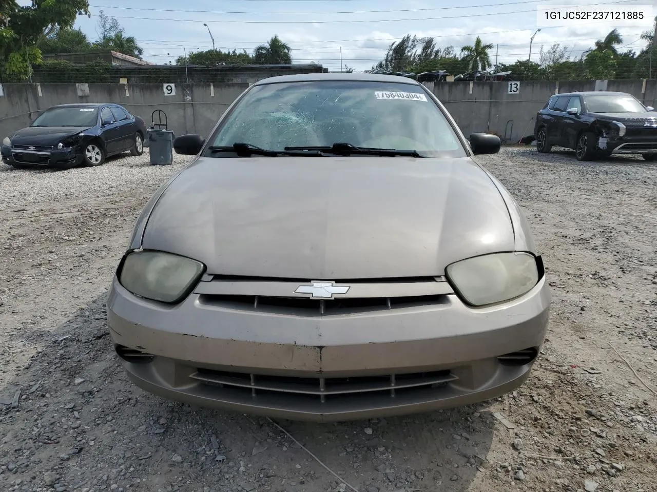 2003 Chevrolet Cavalier VIN: 1G1JC52F237121885 Lot: 75840304