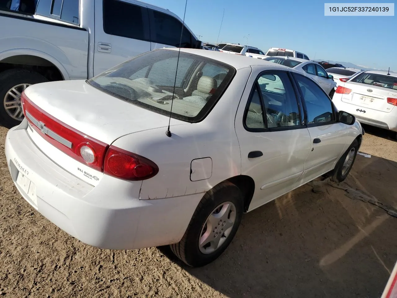 2003 Chevrolet Cavalier VIN: 1G1JC52F337240139 Lot: 77171194