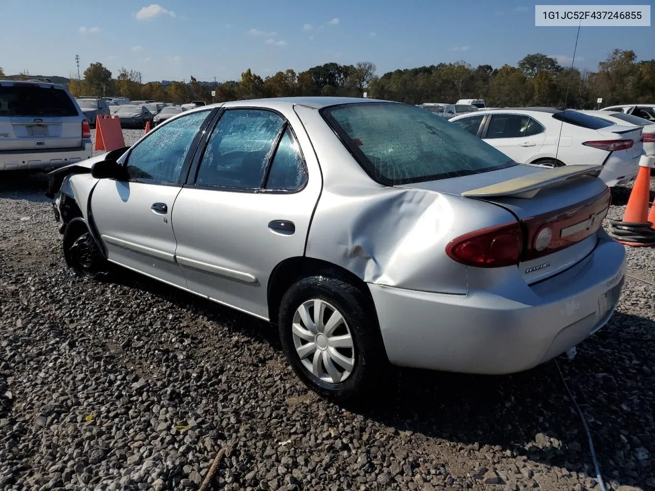 2003 Chevrolet Cavalier VIN: 1G1JC52F437246855 Lot: 77211204