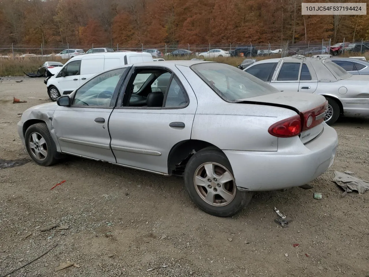 2003 Chevrolet Cavalier VIN: 1G1JC54F537194424 Lot: 78854994