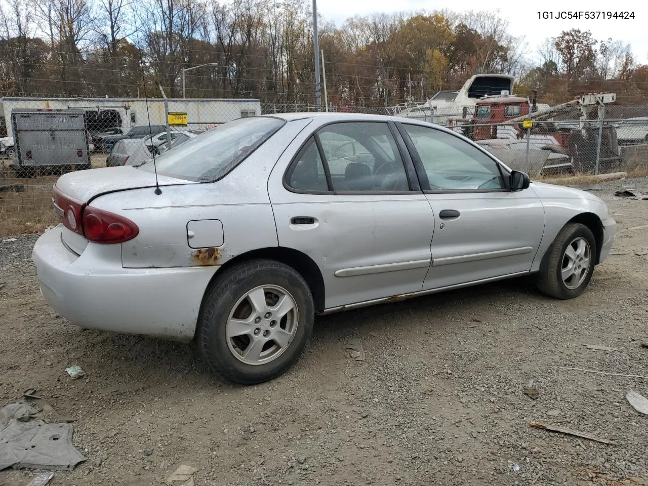 2003 Chevrolet Cavalier VIN: 1G1JC54F537194424 Lot: 78854994