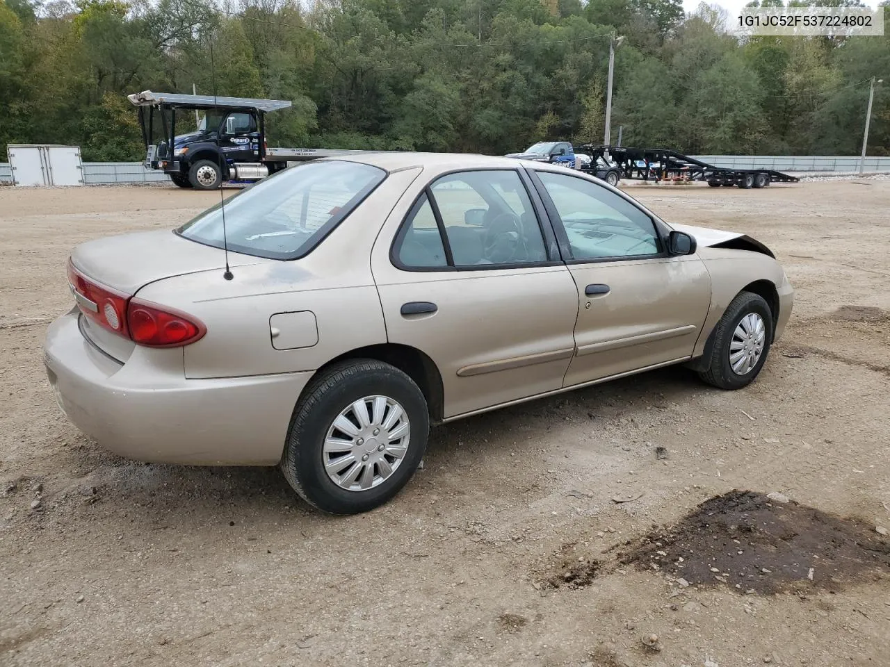 2003 Chevrolet Cavalier VIN: 1G1JC52F537224802 Lot: 79621464