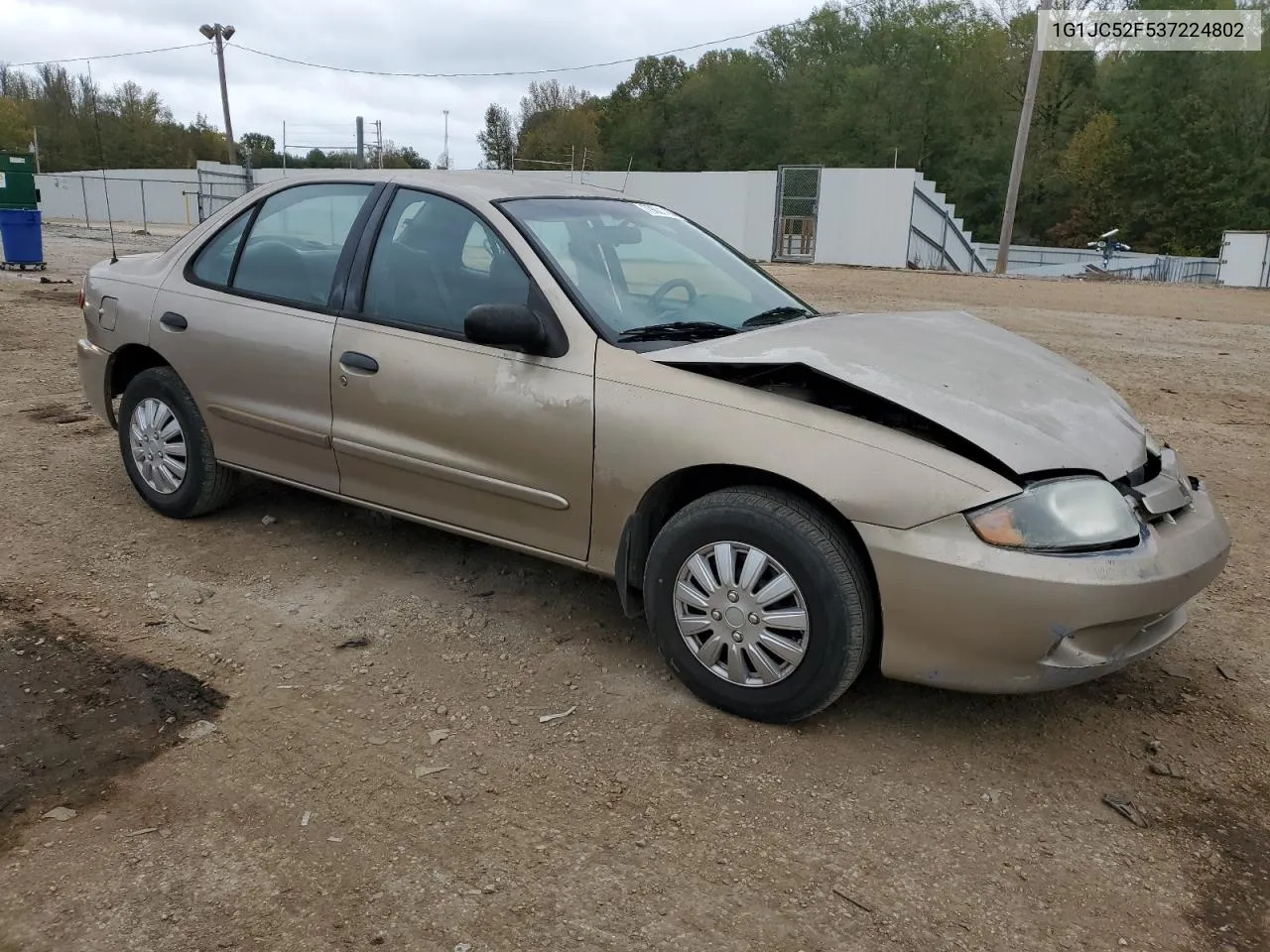 2003 Chevrolet Cavalier VIN: 1G1JC52F537224802 Lot: 79621464