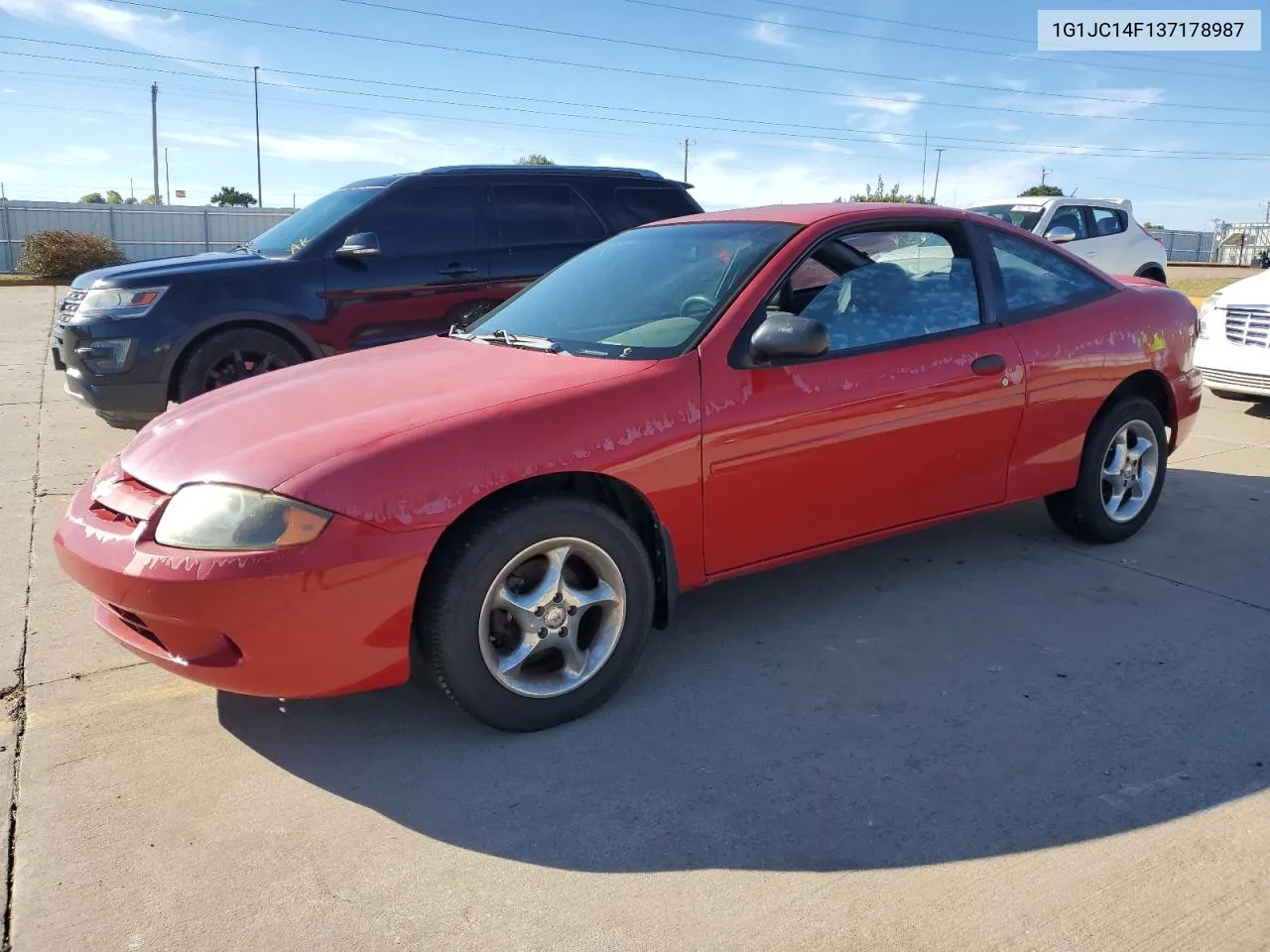 2003 Chevrolet Cavalier VIN: 1G1JC14F137178987 Lot: 80216614