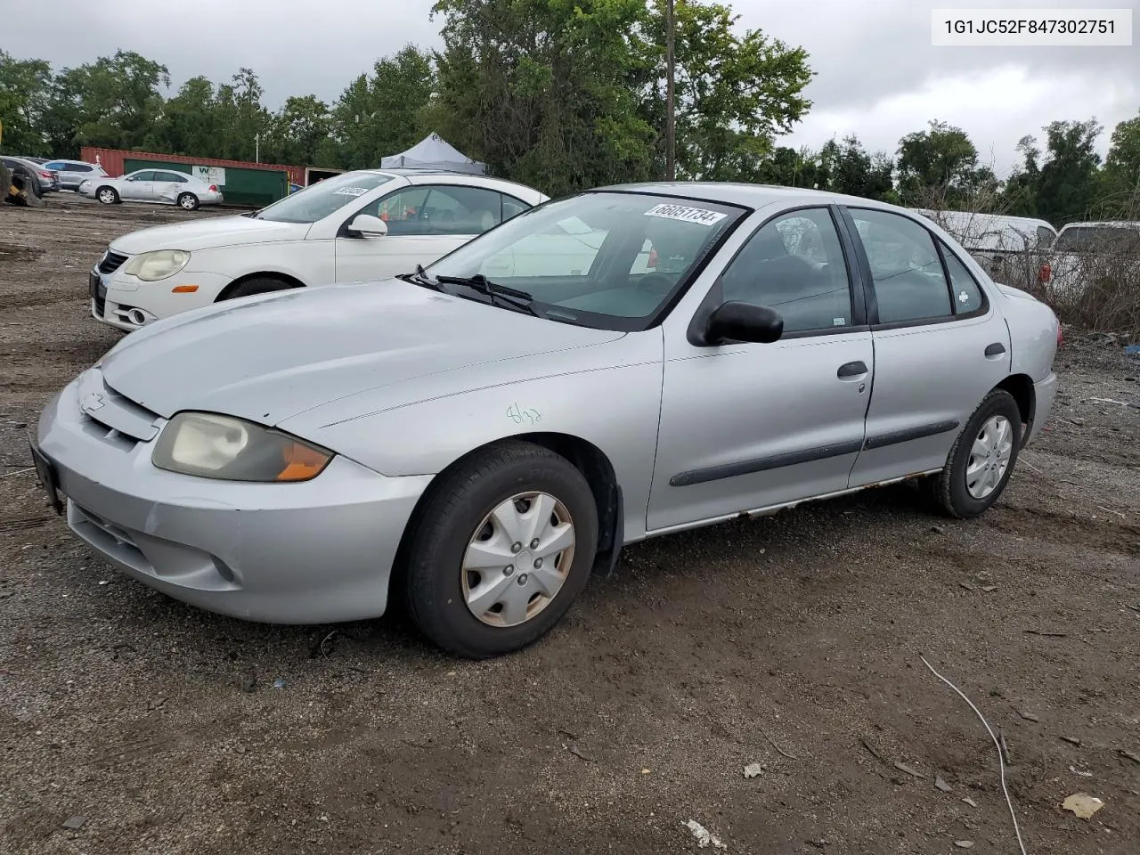 2004 Chevrolet Cavalier VIN: 1G1JC52F847302751 Lot: 66051734