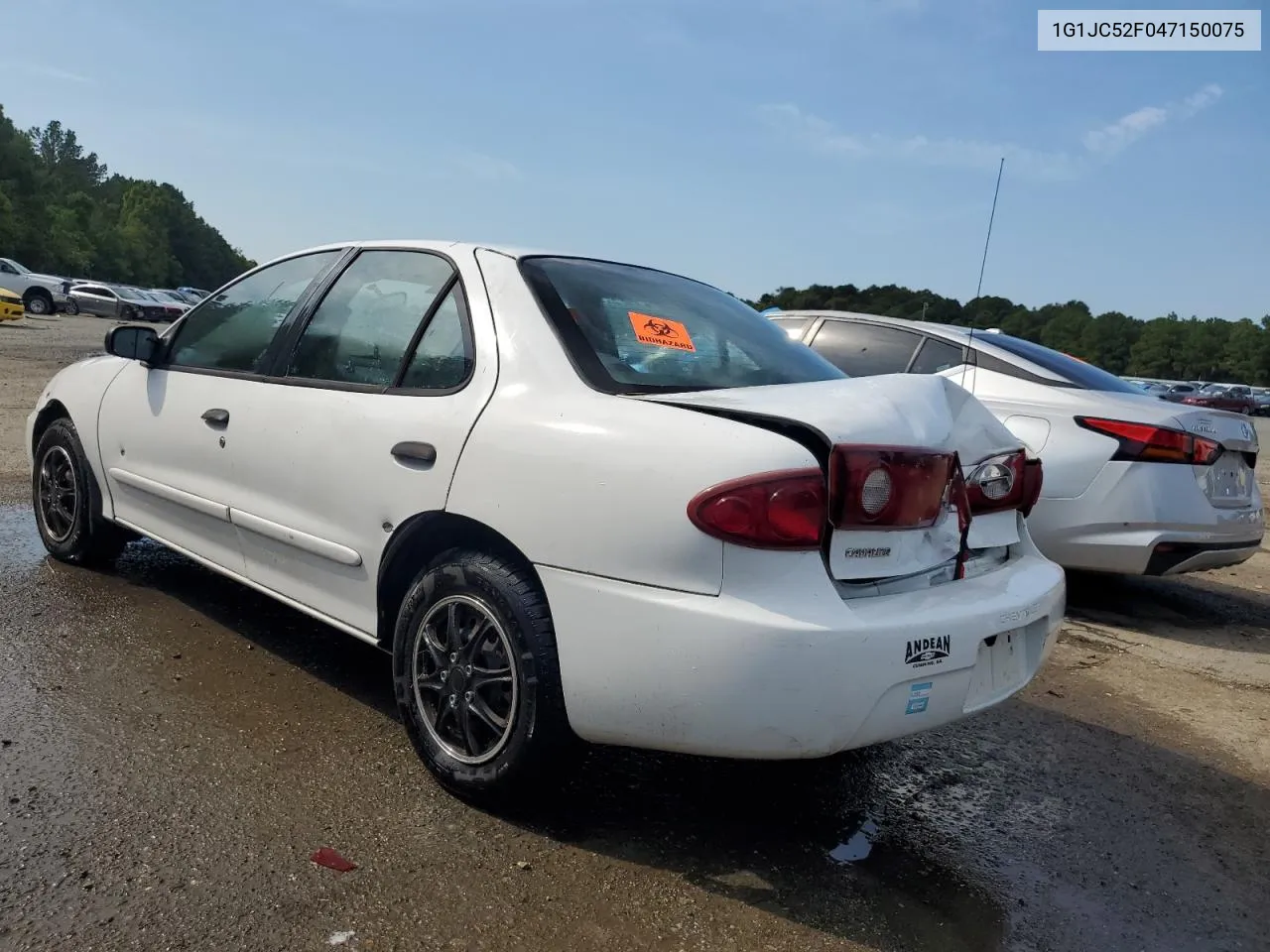 2004 Chevrolet Cavalier VIN: 1G1JC52F047150075 Lot: 69933464